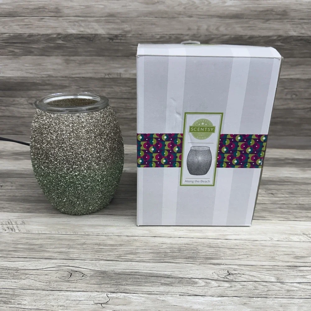 Scentsy Along the Beach Wax Oil Warmer ~ FULL Size ~ NEW Aromatherapy Home Decor